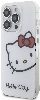 Apple iPhone 15 Pro (6.1) Kılıf Hello Kitty Orjinal Lisanslı Yazı ve İkonik Logolu Kitty Head Kapak - Pembe