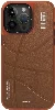 Apple iPhone 15 Pro Kılıf Magsafe Şarj Özellikli Youngkit Backboard Serisi Leather Kapak - Kahve