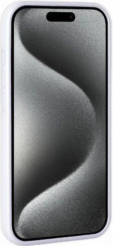 Apple iPhone 15 Pro Kılıf Parlak Taşlı Tasarım Zore Pırlanta Kapak - Siyah