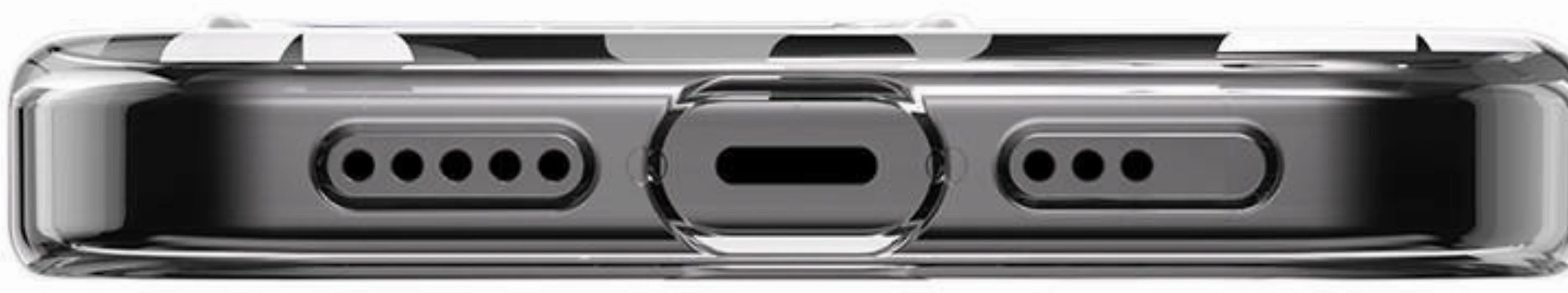 Apple iPhone 15 Pro Magsafe Şarj Özellikli Çift IMD Baskılı Switcheasy Artist-M Fleur Kapak - Gri