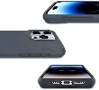 Apple iPhone 15 Pro Max (6.7) Kılıf Standlı TPU Kenarları Esnek Mat T-Max Kapak - Gri