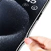 Apple iPhone 15 Pro Max (6.7) Kılıf Ultra İnce Kamera Korumalı PC + Deri Arka Yüzey X-Pro Kapak  - Siyah