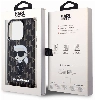 Apple iPhone 15 Pro Max (6.7) Kılıf Karl Lagerfeld IML İkonik Monogram Orjinal Lisanslı Kapak - Şeffaf