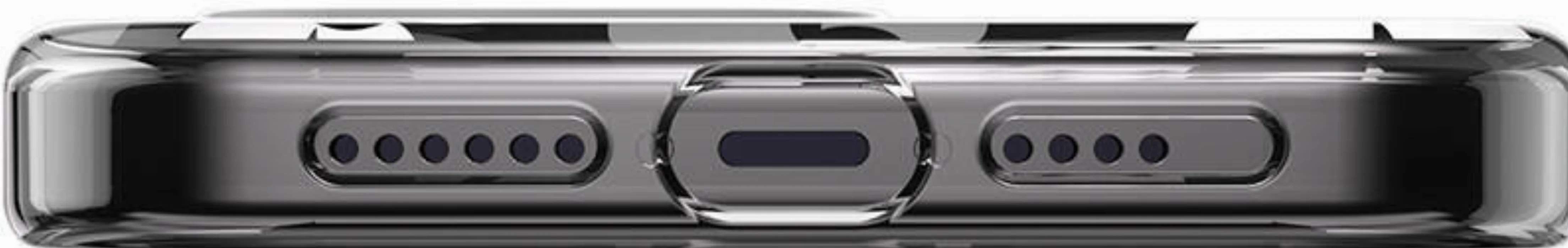 Apple iPhone 15 Pro Max Magsafe Şarj Özellikli Çift IMD Baskılı Switcheasy Artist-M Fleur Kapak - Gri