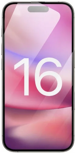 Apple iPhone 16 (6.1) Kırılmaz Cam Tam Kaplayan EKS Glass Ekran Koruyucu - Siyah