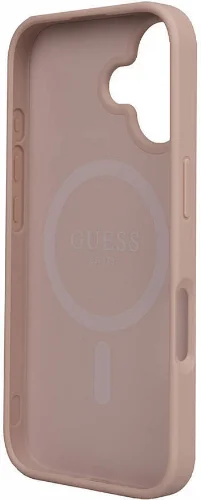 Apple iPhone 16 (6.1) Kılıf Guess Orjinal Lisanslı Small 4G Classic Kapak - Pembe