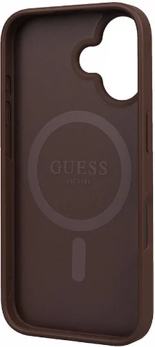 Apple iPhone 16 (6.1) Kılıf Guess Orjinal Lisanslı Small 4G Classic Kapak - Pembe