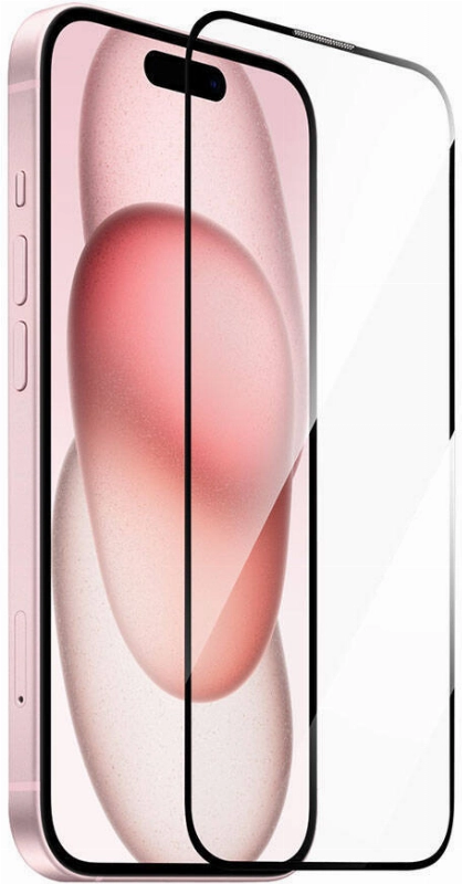 Apple iPhone 16 Plus Wiwu GT-008 Polimer Oleofobik Kaplama Şeffaf Pürüzsüz Temperli Cam Ekran Koruyucu 10'lu Paket - Siyah