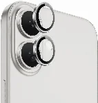 Apple iPhone 16 Plus Wiwu LG-004 PVD Lens Guard Metal Kamera Lens Koruyucu - Gümüş