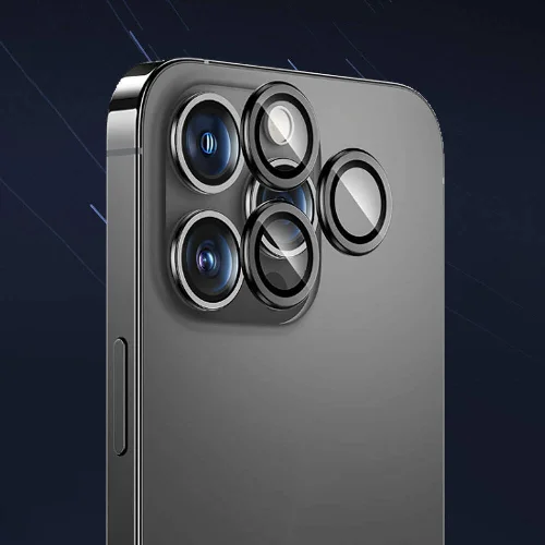 Apple iPhone 16 Pro Benks DR Safir Kamera Lens Koruyucu - Gümüş