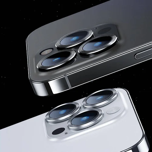 Apple iPhone 16 Pro Benks DR Safir Kamera Lens Koruyucu - Gümüş