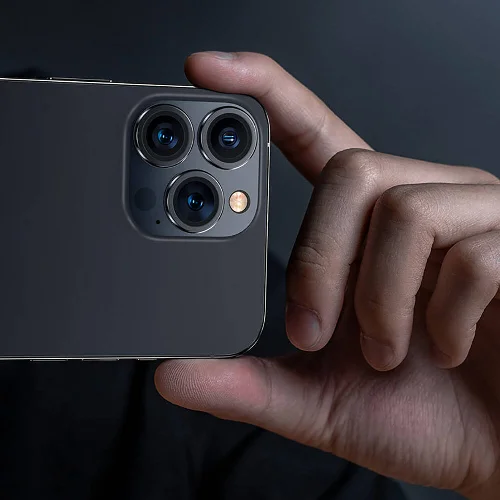 Apple iPhone 16 Pro Benks DR Safir Kamera Lens Koruyucu - Gümüş