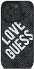 Apple iPhone 16 Pro (6.3) Kılıf Guess Orjinal Lisanslı Big Love Guess Kapak - Siyah