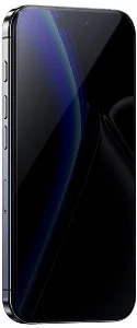 Apple iPhone 16 Pro Max Benks Glass Warrior Privacy HD Cam Ekran Koruyucu + Kolay Uygulama Aparatlı - Siyah