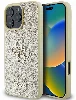 Apple iPhone 16 Pro Max (6.9) Kılıf Guess Orjinal Lisanslı 4G Büyük Metal Logolu Glitter Kapak - Gold