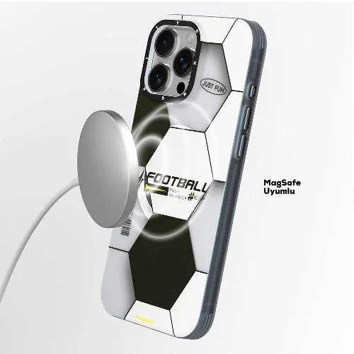 Apple iPhone 16 Pro Max (6.9) Kılıf Magsafe Şarj Özellikli Spor Tasarımlı Youngkit Dynamic Serisi Kapak - Beyaz-Siyah