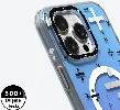 Apple iPhone 16 Pro Max (6.9) Kılıf Magsafe Şarj Özellikli Youngkit Mathematical Serisi Kapak - Gümüş