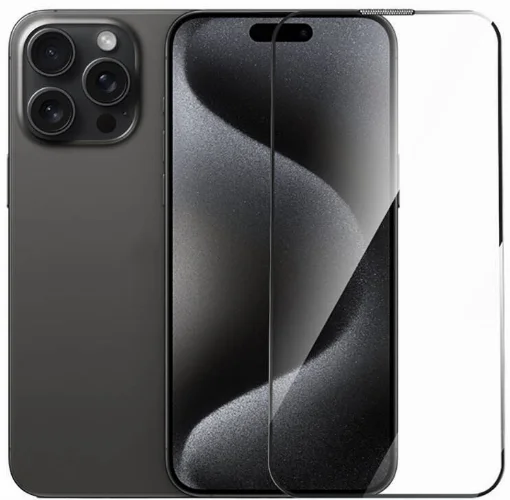 Apple iPhone 16 Pro Max (6.9) Wiwu GT-014 Polimer Oleofobik Kaplama Şeffaf Pürüzsüz Temperli Cam Ekran Koruyucu 25'li Paket - Siyah