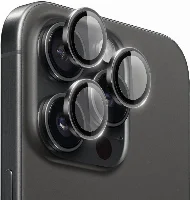 Apple iPhone 16 Pro (6.3) Wiwu LG-003 Lens Guard Çizilmeye Karşı Dayanıklı Safir Kamera Lens Koruyucu - Siyah