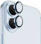 Apple iPhone 16 Wiwu LG-003 Lens Guard Çizilmeye Karşı Dayanıklı Safir Kamera Lens Koruyucu - Mavi