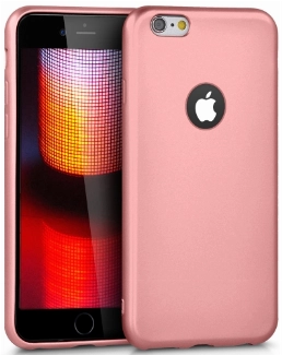 Apple iPhone 6 / 6s Kılıf İnce Soft Mat Renkli Esnek Silikon Kapak - Rose Gold