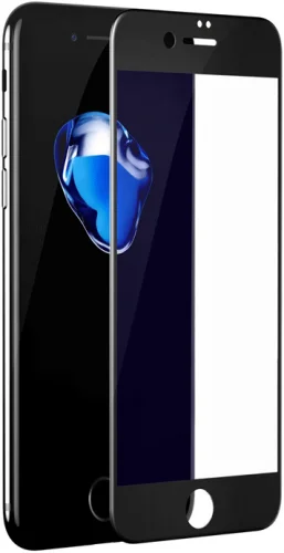 Apple iPhone 6 Plus Kırılmaz Cam Tam Kaplayan EKS Glass Ekran Koruyucu - Siyah