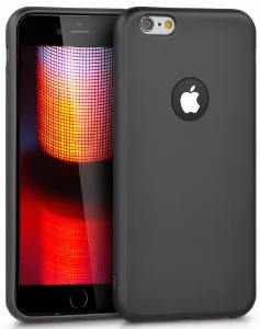 Apple iPhone 6s Kılıf İnce Mat Esnek Silikon - Siyah