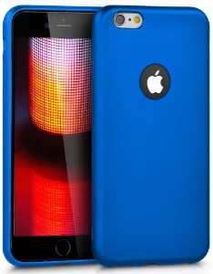 Apple iPhone 6s Plus Kılıf İnce Mat Esnek Silikon - Mavi
