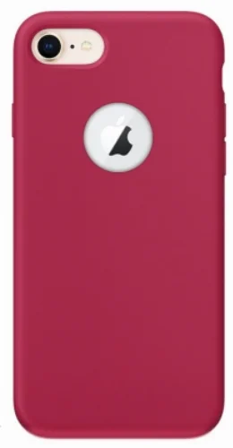 Apple iPhone 7 Kılıf İnce Mat Esnek Silikon - Kırmızı