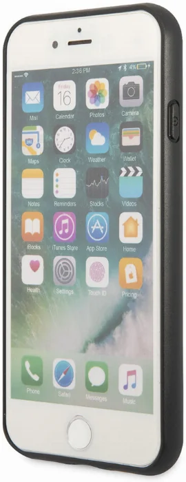 Apple iPhone 8 Kılıf GUESS Çift Kart Bölmeli Kapak - Kahverengi