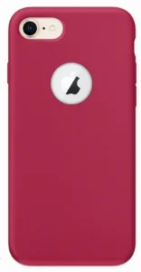 Apple iPhone 8 Kılıf İnce Mat Esnek Silikon - Kırmızı