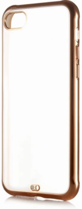 Apple iPhone 8 Kılıf Parlak Sert Silikon Airbag Voit Kapak - Gold