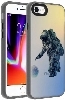 Apple iPhone SE 3 2022 Kılıf Desenli Zore Dragon Sert Kapak - Astronot