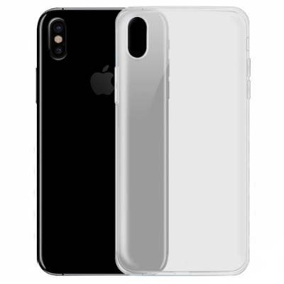 Apple iPhone X Kılıf Ultra İnce Kaliteli Esnek Silikon 0.2mm - Şeffaf