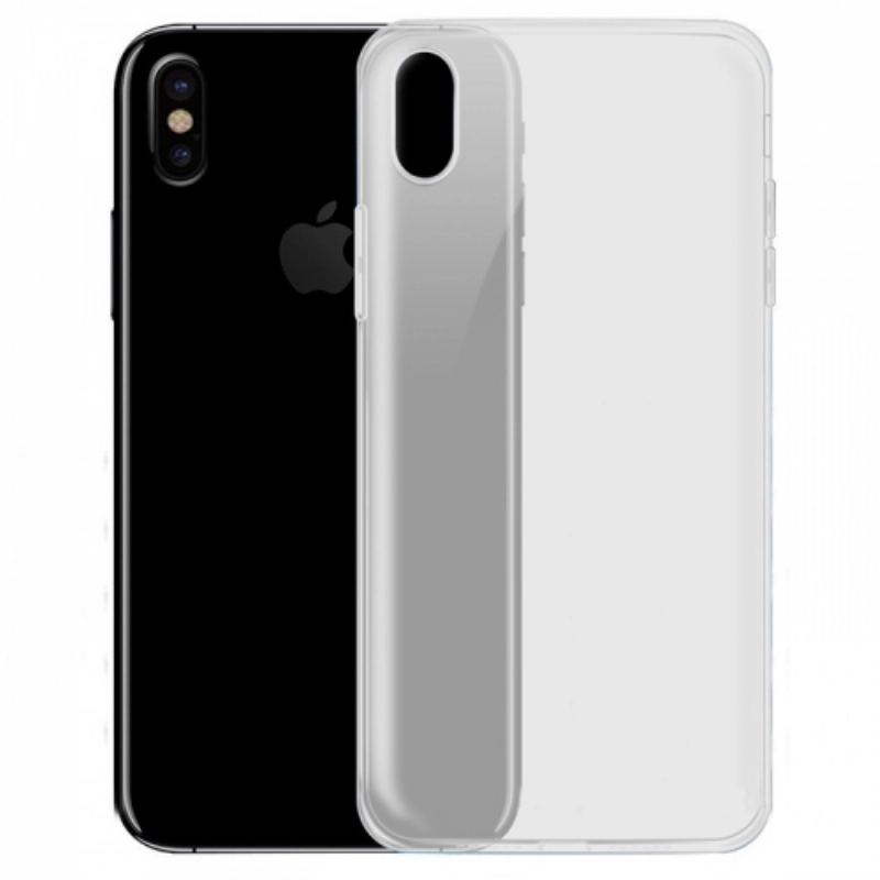 Apple iPhone X Kılıf Ultra İnce Kaliteli Esnek Silikon 0.2mm - Şeffaf