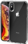 Apple iPhone Xs Kılıf Korumalı Kenarları Silikon Arkası Sert Coss Kapak  - Şeffaf