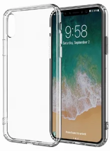 Apple iPhone Xs Kılıf Ultra İnce Kaliteli Esnek Silikon 0.2mm - Şeffaf