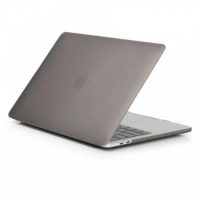 Apple Macbook 13.3 Pro M2 2022 Koruyucu MSoft Mat Kristal Kapak - Gri