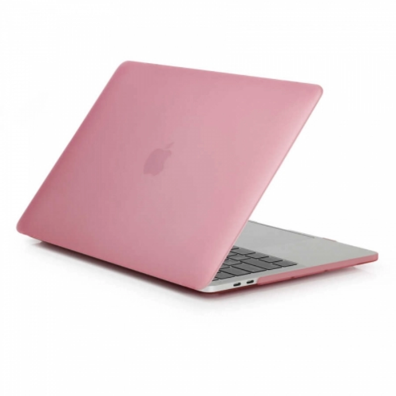 Apple Macbook 16.2 2021 A2485 Koruyucu MSoft Mat Kristal Kapak - Pembe