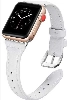 Apple Watch 38mm Deri Kordon KRD-28 - Beyaz