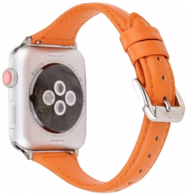 Apple Watch 38mm Deri Kordon KRD-28 - Kahverengi