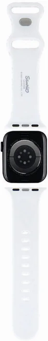 Apple Watch 38mm Hello Kitty Orjinal Lisanslı Çizgiler & Kitty Silikon Kordon - Siyah