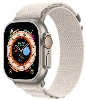 Apple Watch 38mm Kordon Hasır Metal Toka Dizaynlı KRD-74 - Beyaz