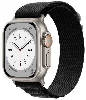 Apple Watch 38mm Kordon Hasır Metal Toka Dizaynlı KRD-74 - Koyu Mor