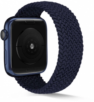 Apple Watch 38mm Kordon Hasır Örgü KRD-38 - Lacivert