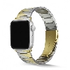 Apple Watch 38mm Kordon KRD-48 Metal Strap Kayış Üçgen Parçalı - Gümüş - Gold