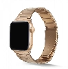 Apple Watch 38mm Kordon KRD-48 Metal Strap Kayış Üçgen Parçalı - Rose Gold