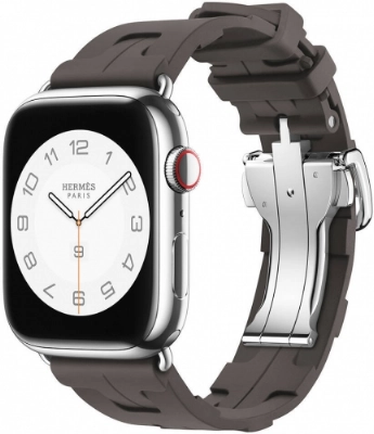 Apple Watch 38mm Kordon Spor Görünümlü KRD-94 Silikon Kordon - Haki