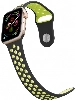 Apple Watch 38mm Kordon Spor Silikon Delikli KRD-02 - Koyu Yeşil