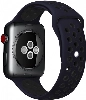 Apple Watch 38mm Kordon Spor Silikon Delikli KRD-02 - Lacivert